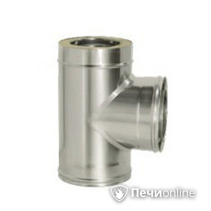 Дымоход Дымок Тройник 90° с изоляцией 0.5 мм. ТRFR90 120/200 в Невьянске