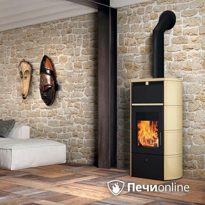 Печь-камин Edilkamin Flamma 24 kw V.C. Pergamena с Т/О в Невьянске