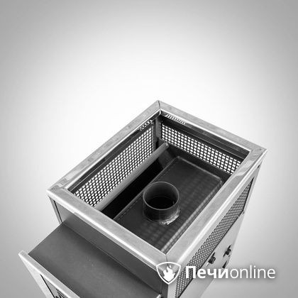 Дровяная банная печь Радуга ПБ-21 (встроенный теплообменник) 6 мм прочистная дверца в Невьянске
