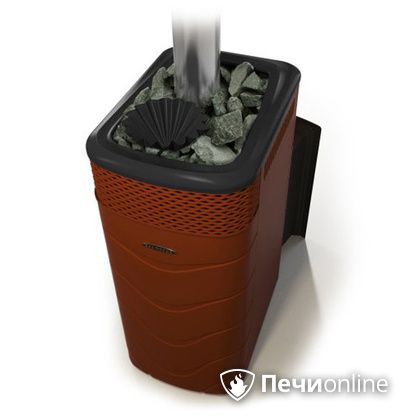 Дровяная банная печь TMF Гейзер XXL 2017 Inox Витра закрытая каменка терракота в Невьянске