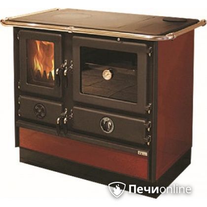 Отопительно-варочная печь MBS Thermo Magnum Red R с теплообменником и духовым шкафом в Невьянске