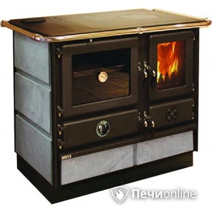 Отопительно-варочная печь MBS Thermo Magnum Stone L с теплообменником и духовым шкафом в Невьянске