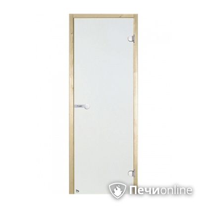 Дверь для бани Harvia Стеклянная дверь для сауны 8/19 коробка сосна сатин D81905M в Невьянске